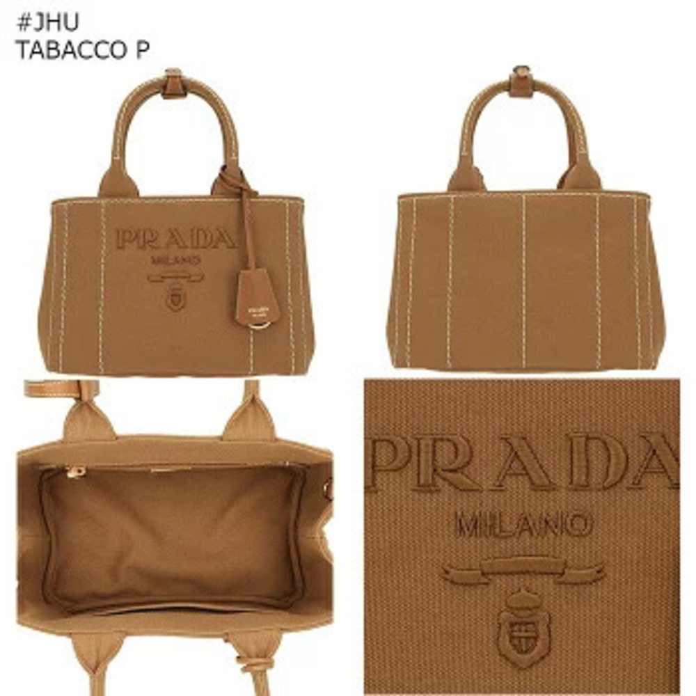 Prada handbag CANAPA Jardinire canvas shoulder bag Spring Summer - Picture 7 of 8
